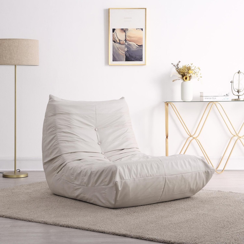 100 Sponge Filled Comfy Oversized Lazy Sofa Modern Armless Lounge